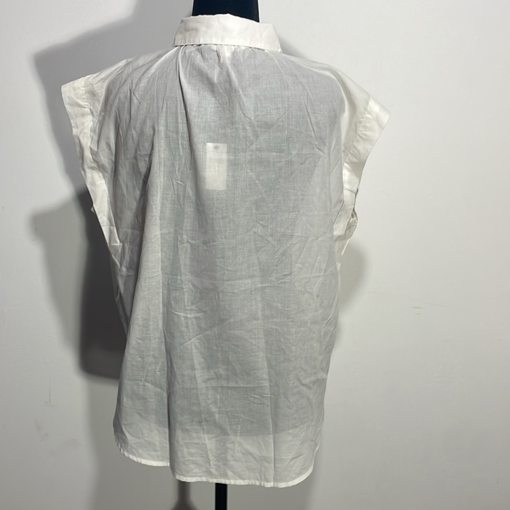 Banana Republic shirt medium white flared sleeves - Picture 5 of 7